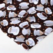 Скатерть House & Holder "Чашка кофе", прямоугольная, 140 x 180 см